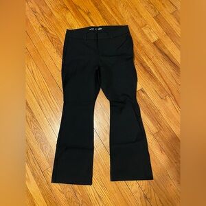 Old Navy Black High Rise Pixie Flare Women's Pants 14 Petite